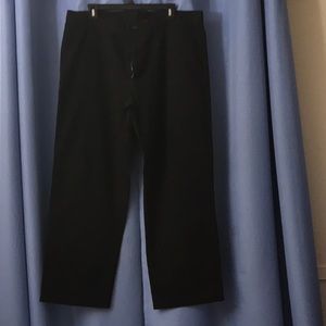 Black casual pants (fabric pieces)